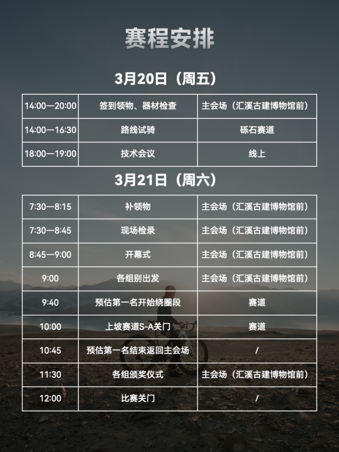 赛事信息
