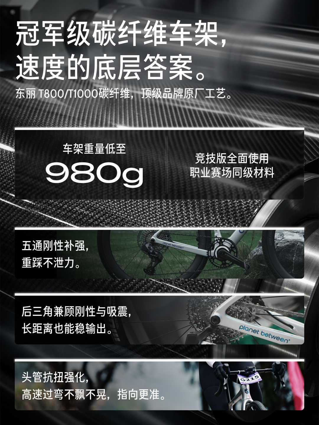Oi 碳纤维自行车产品图 2
